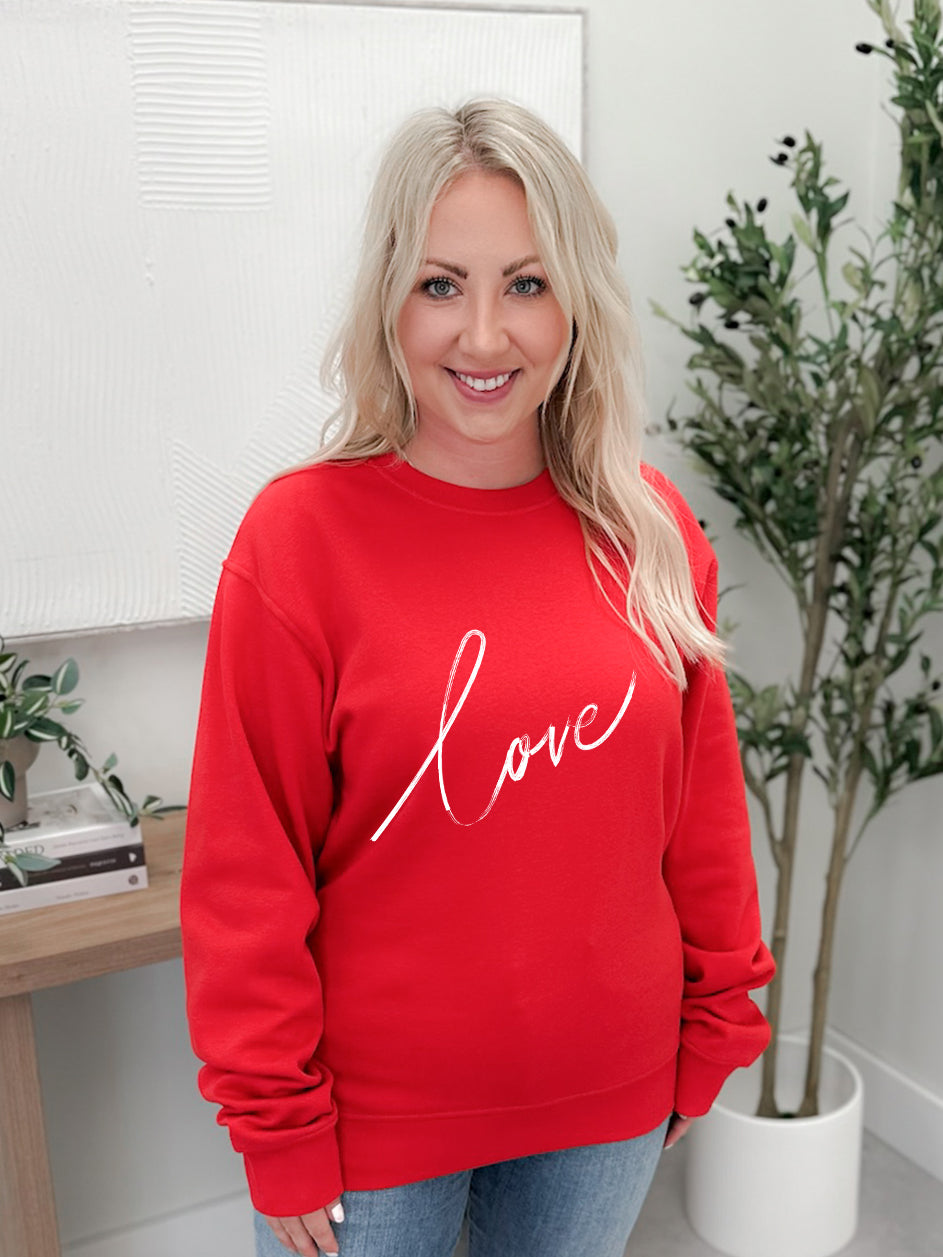 Love Elbow Patch Graphix Pullover / Hoodie