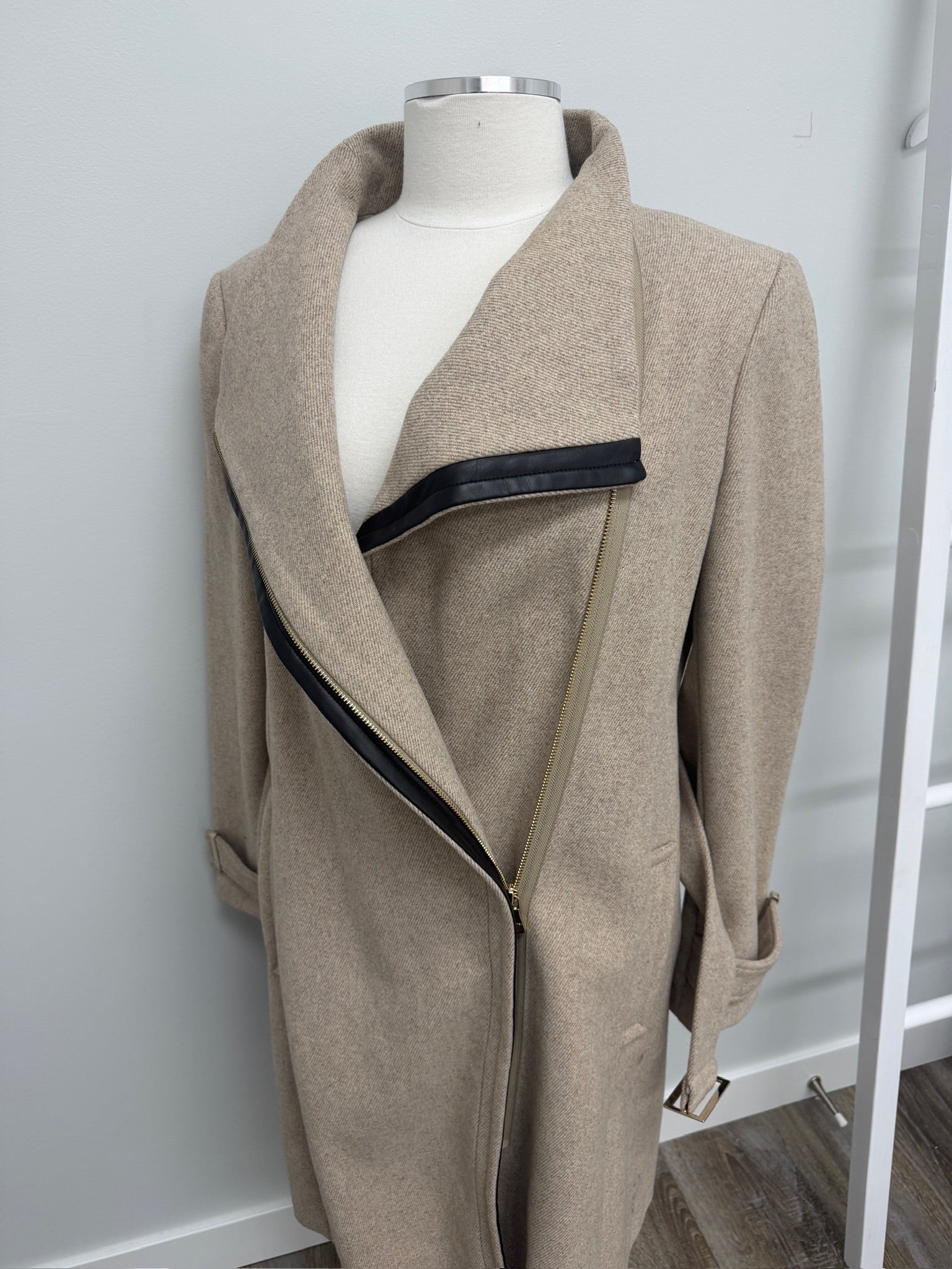 #240- Calvin Klein Wool Coat Size 14