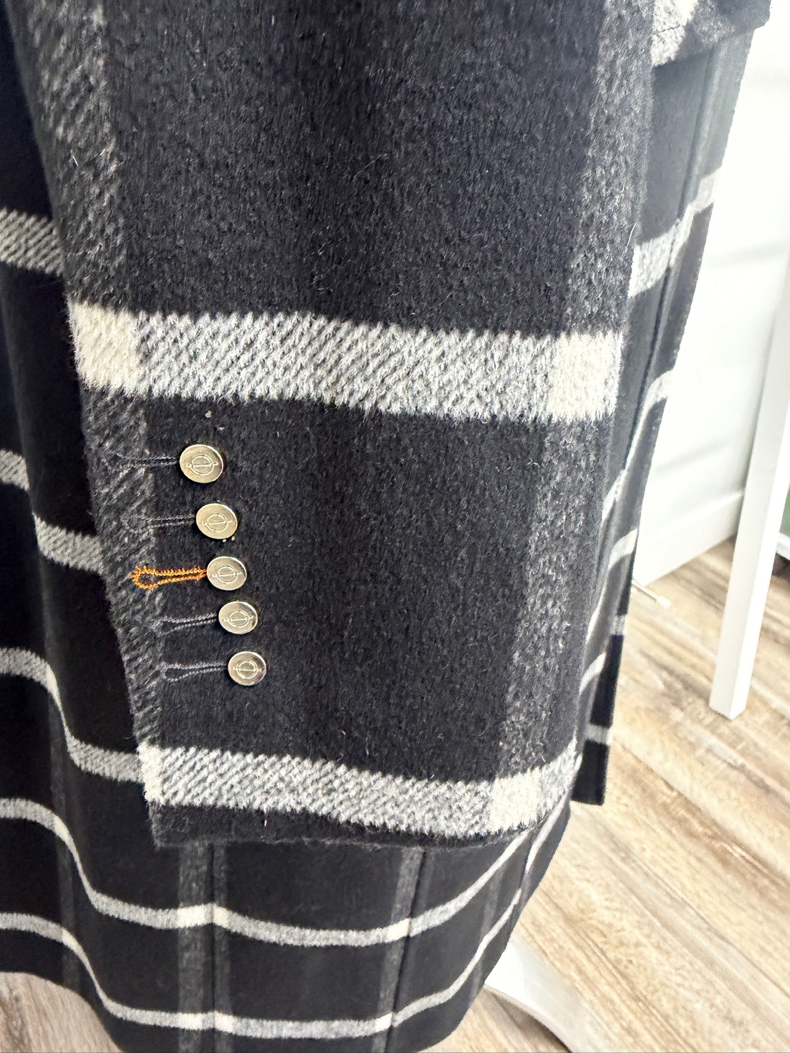 #241- Sosken Plaid Coat Size 2