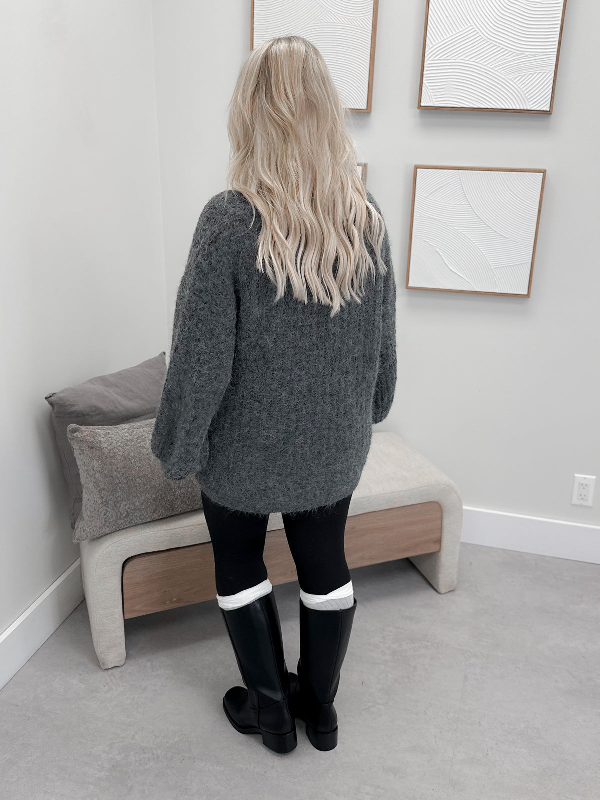 Boreas Cardi in Grey by Pol