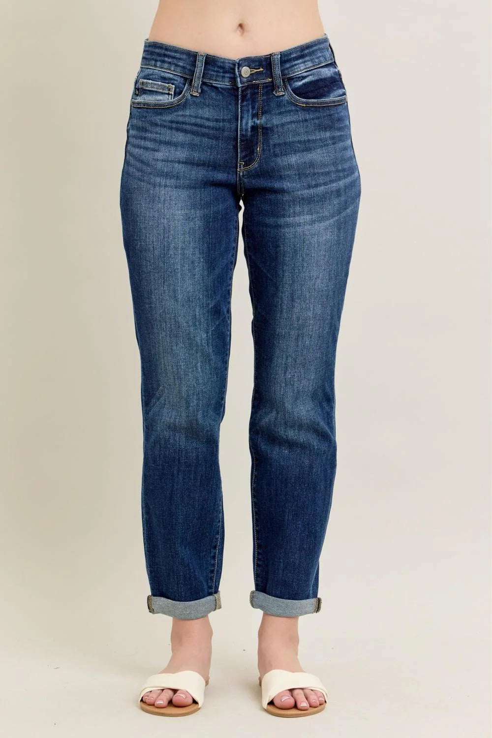 Cody Boyfriend High Rise Jeans by Judy Blue