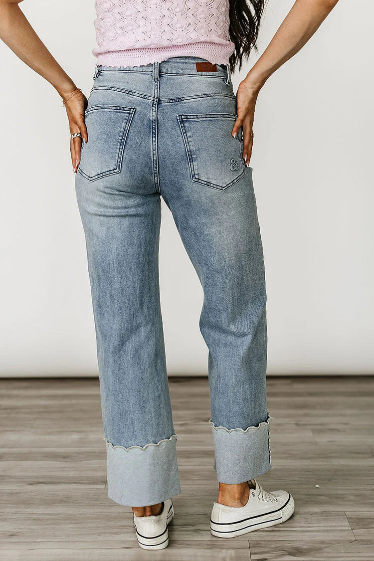 606 Denim Scalloped by Ampersand Avenue