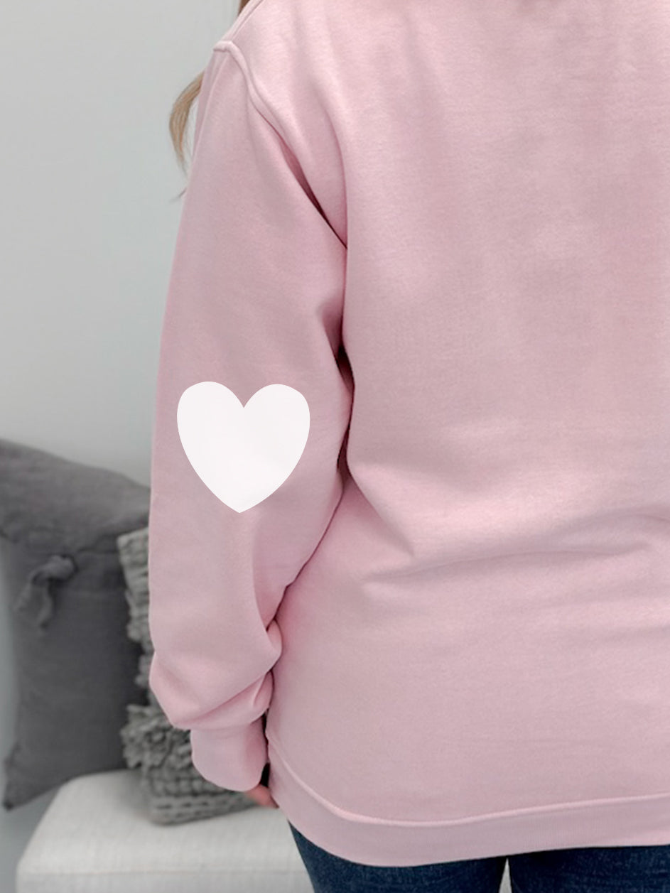 Love Elbow Patch Graphix Pullover / Hoodie
