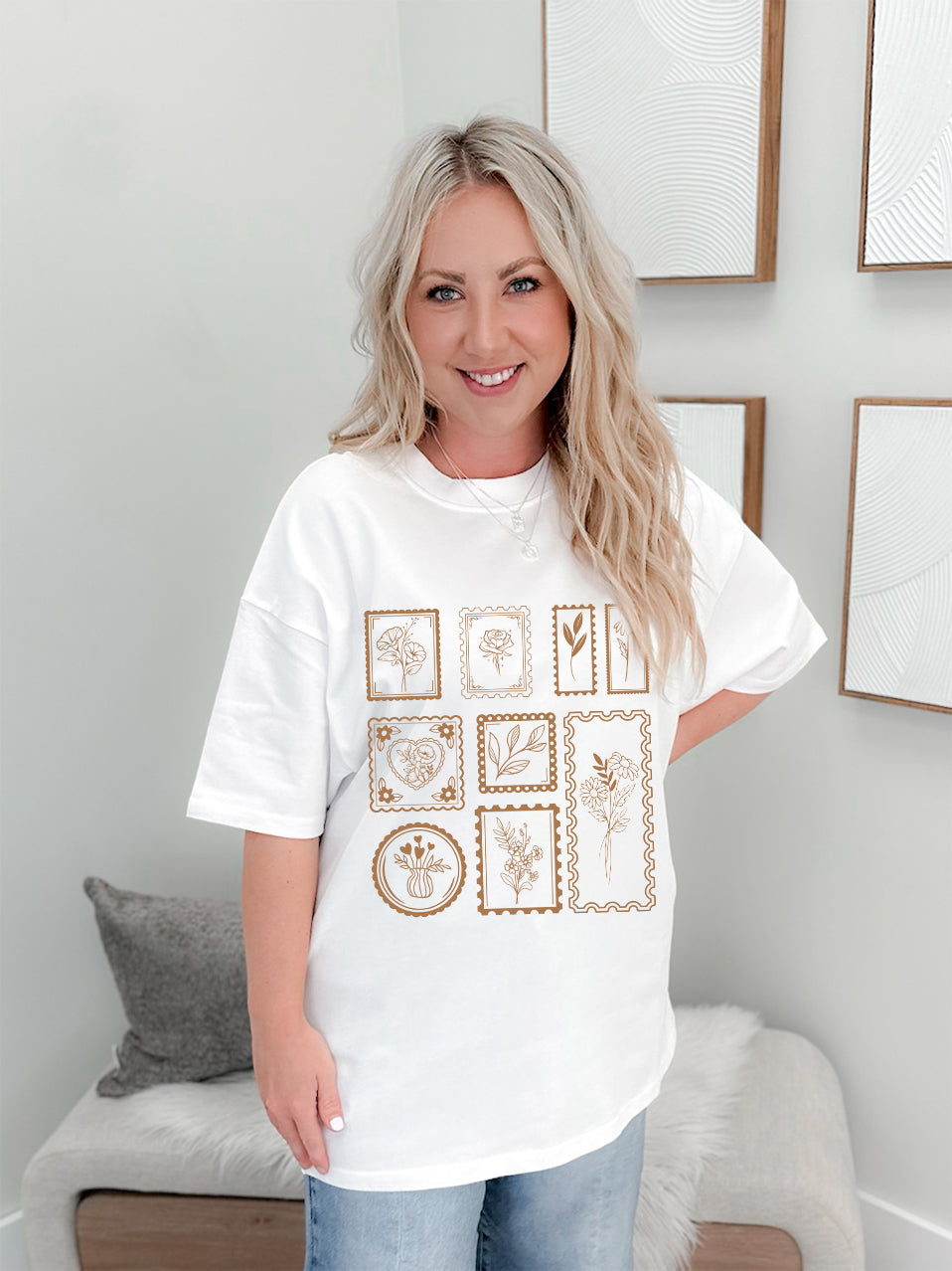 Flower Stamp Graphix Tee