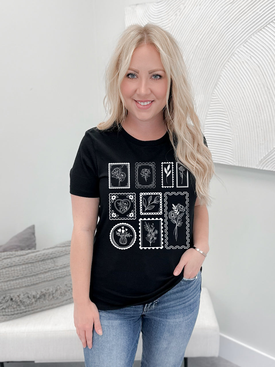 Flower Stamp Graphix Tee