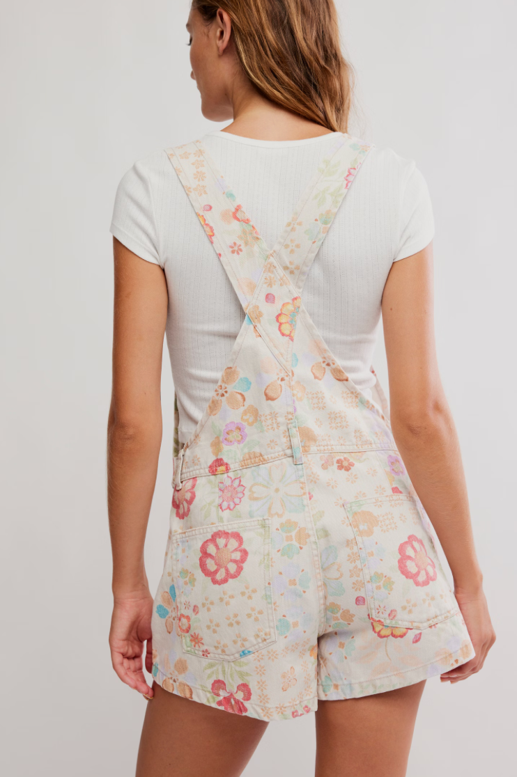 Ziggy Printed Shortalls by Free People