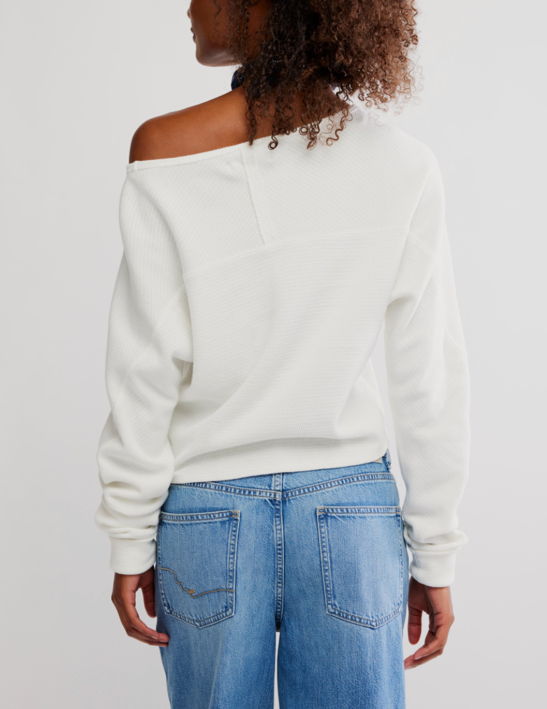 Jess Long Sleeve in Clean Ivory by Free People