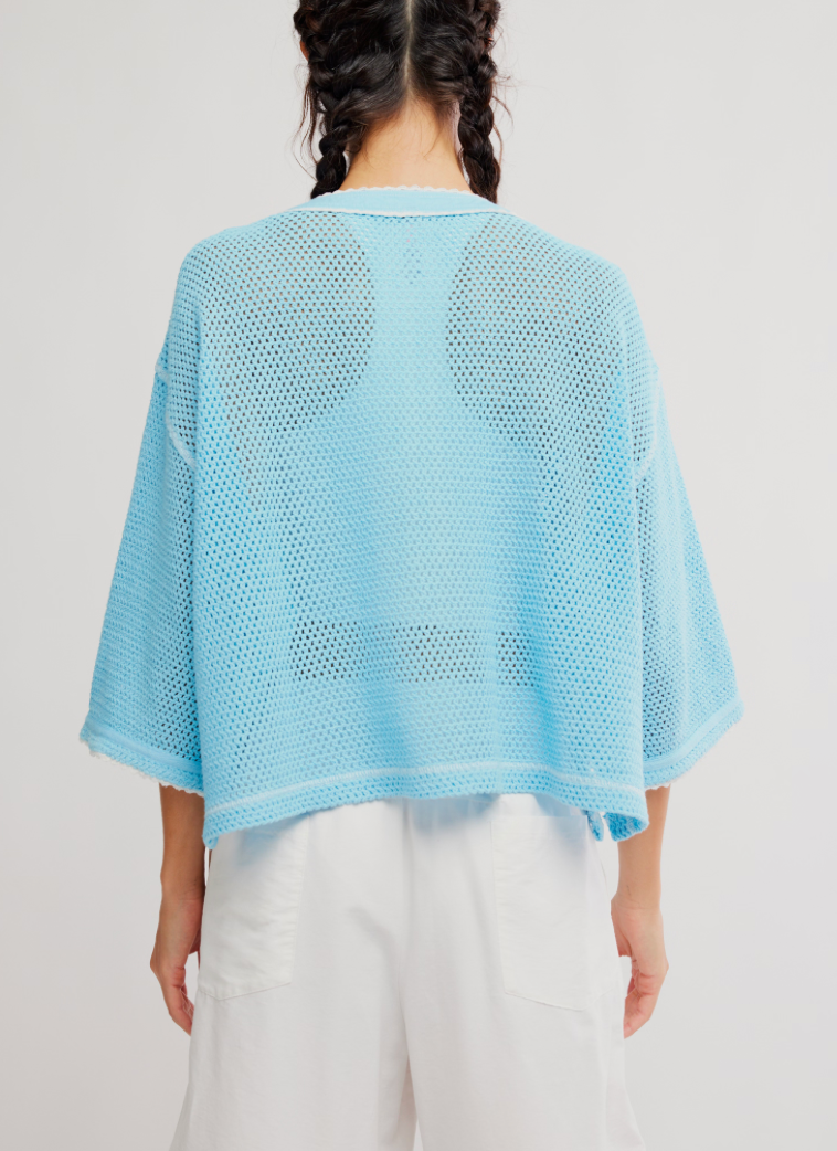 Camp Out Tee in Bright Blue by Free People