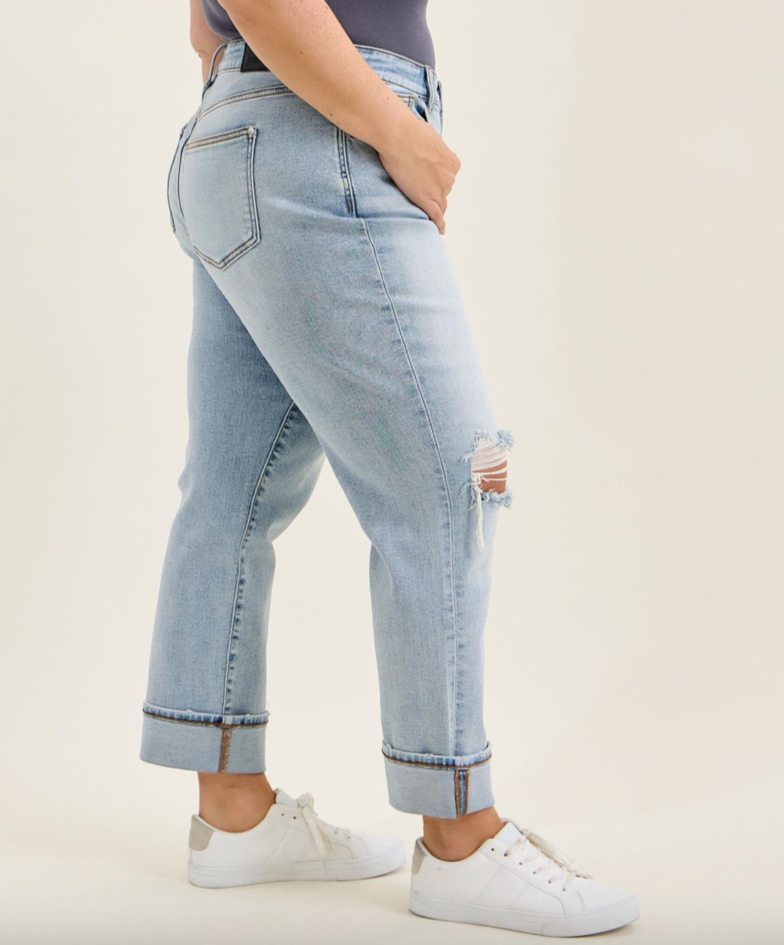 Bandana Boyfriend Jeans by Judy Blue