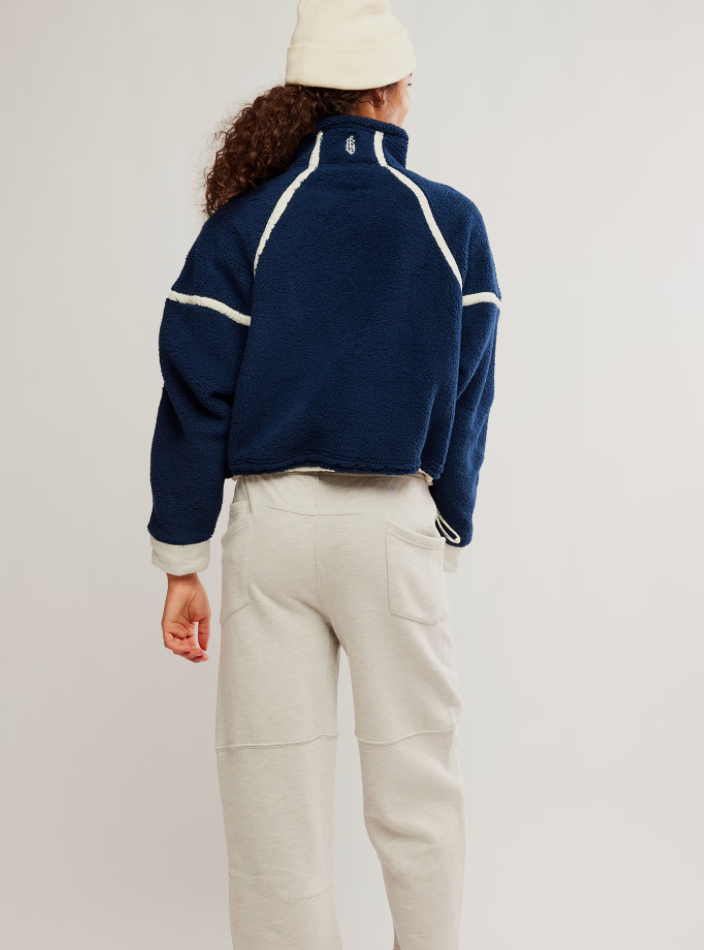Mountain High Half-Zip in Navy Combo by Free People