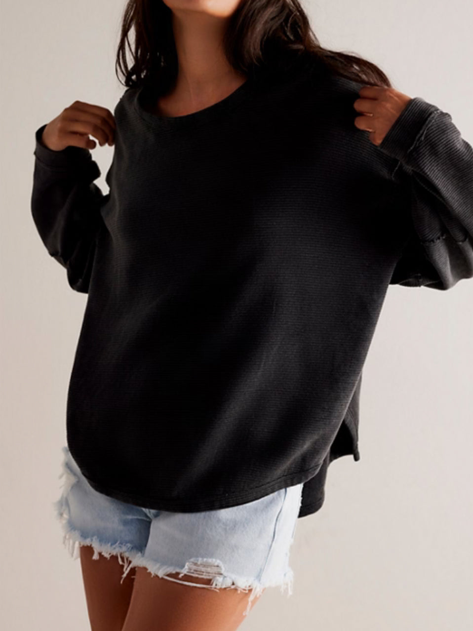 Total Eclipse Tee in Black by Free People