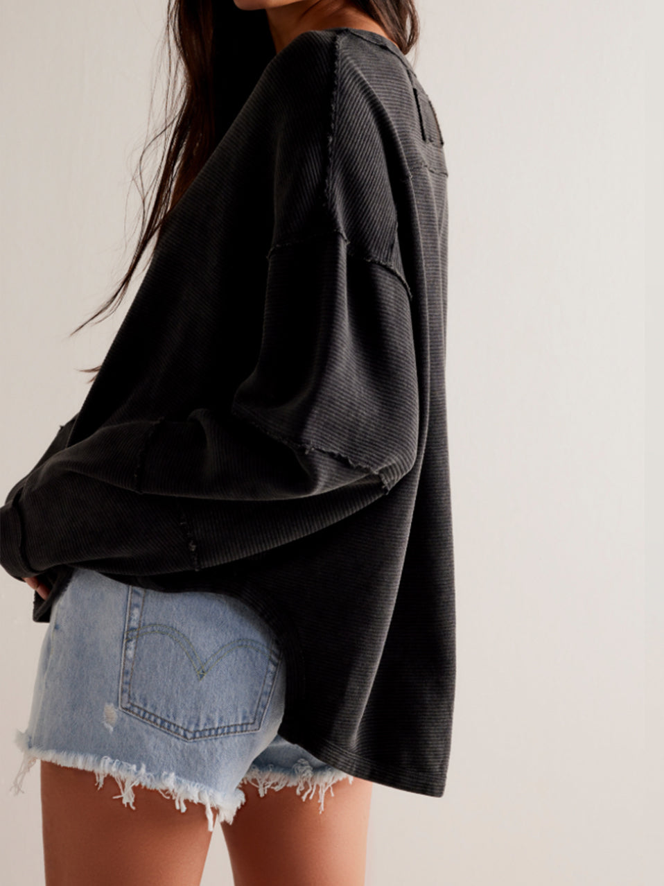 Total Eclipse Tee in Black by Free People