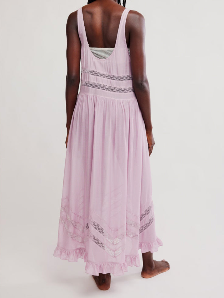 Voile and Lace Midi Slip Dress by Free People