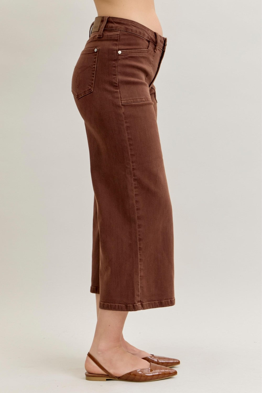 Kemper Cropped Jeans in Maple by Judy Blue