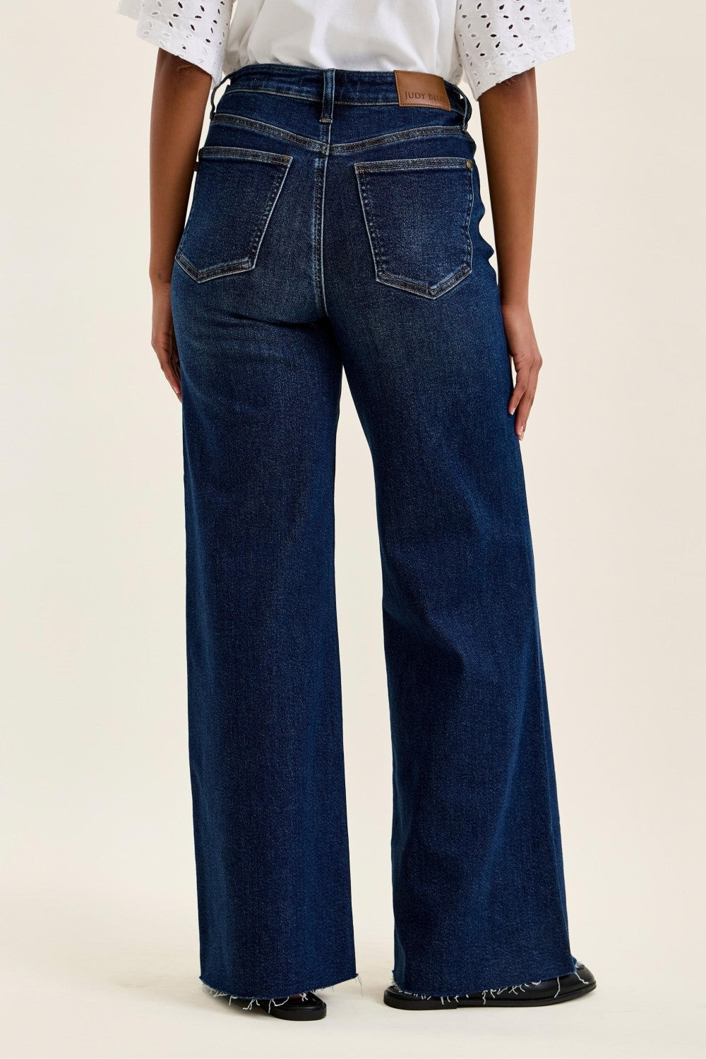 Lake Retro Wide Leg Jeans in Dark Wash by Judy Blue ( two inseam )