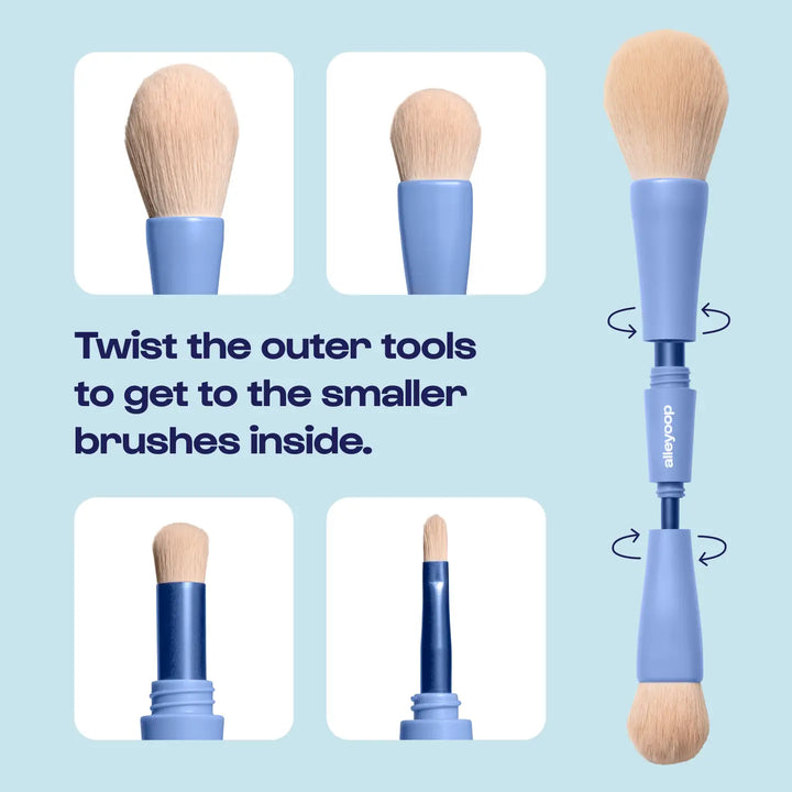 Overachiever 4-in-1 Makeup Brushes