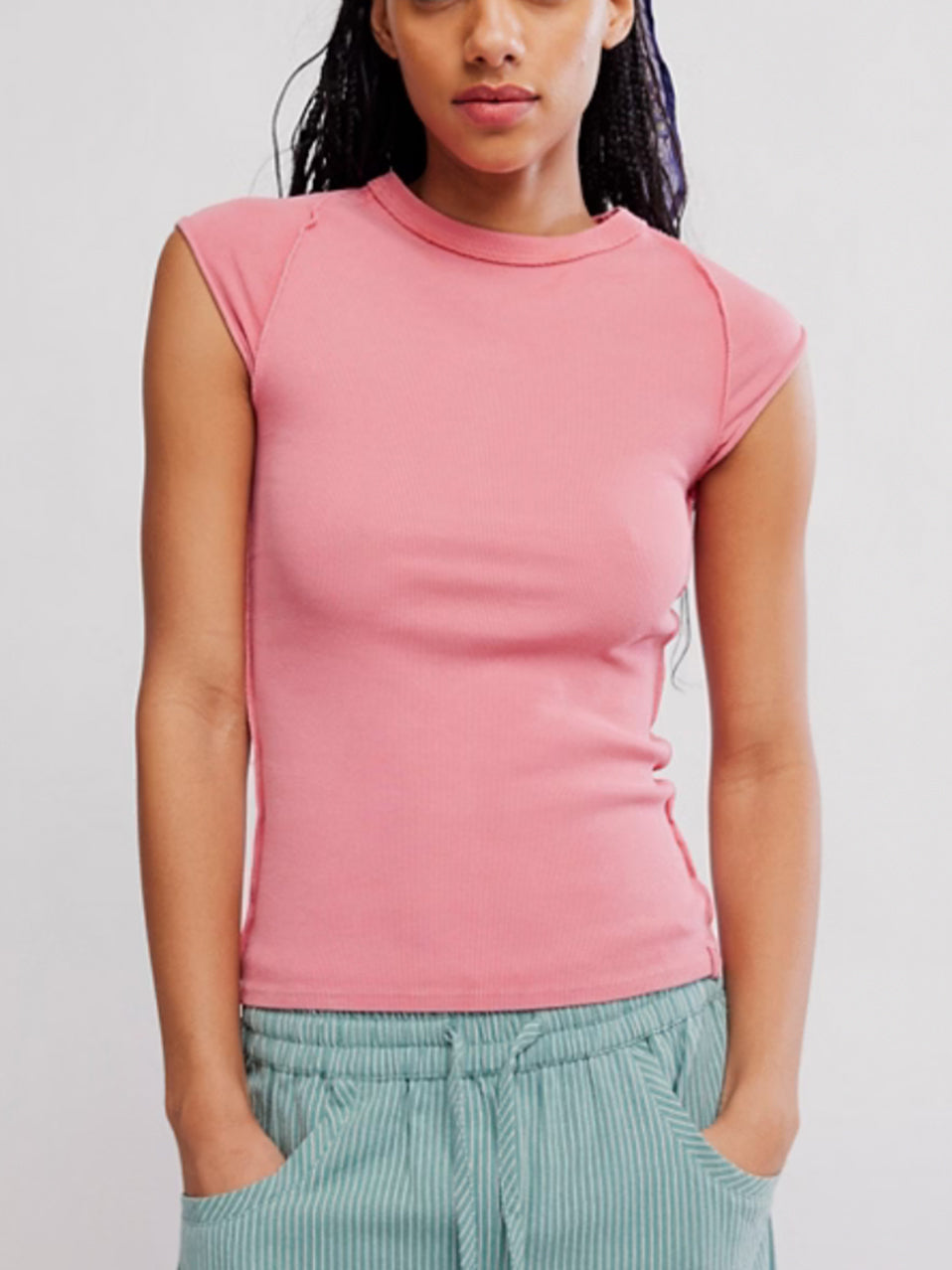Ever Had Tee in Strawberry by Free People