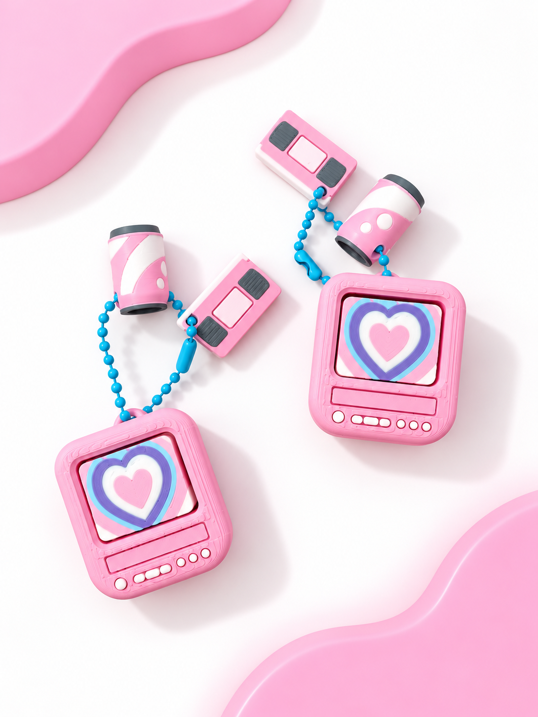 Retro TV Keychain Clickers