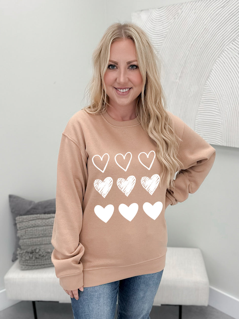 White Heart Stamps Graphix Pullover / Hoodie