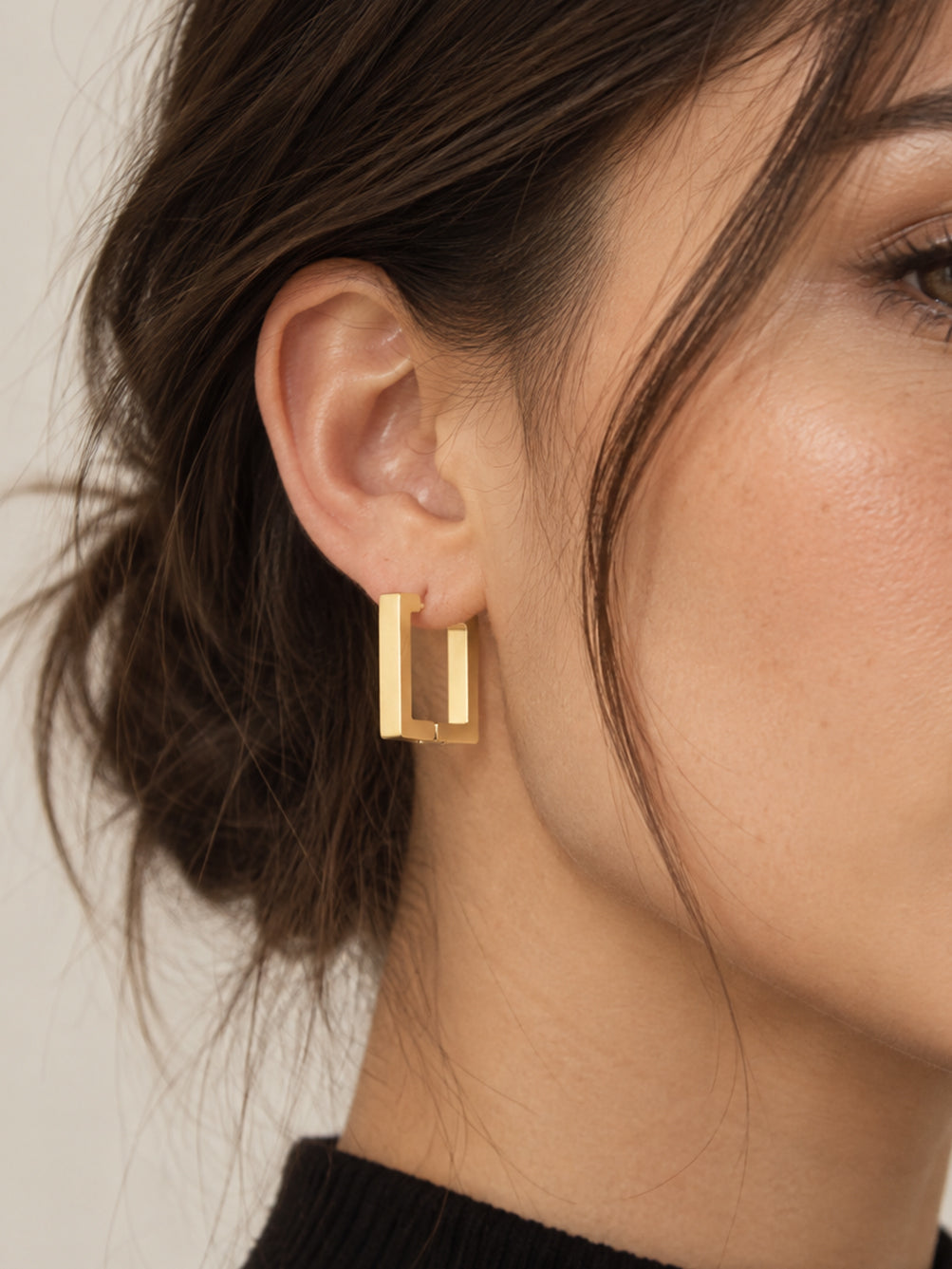 Hoop Waterproof Earrings in Gold