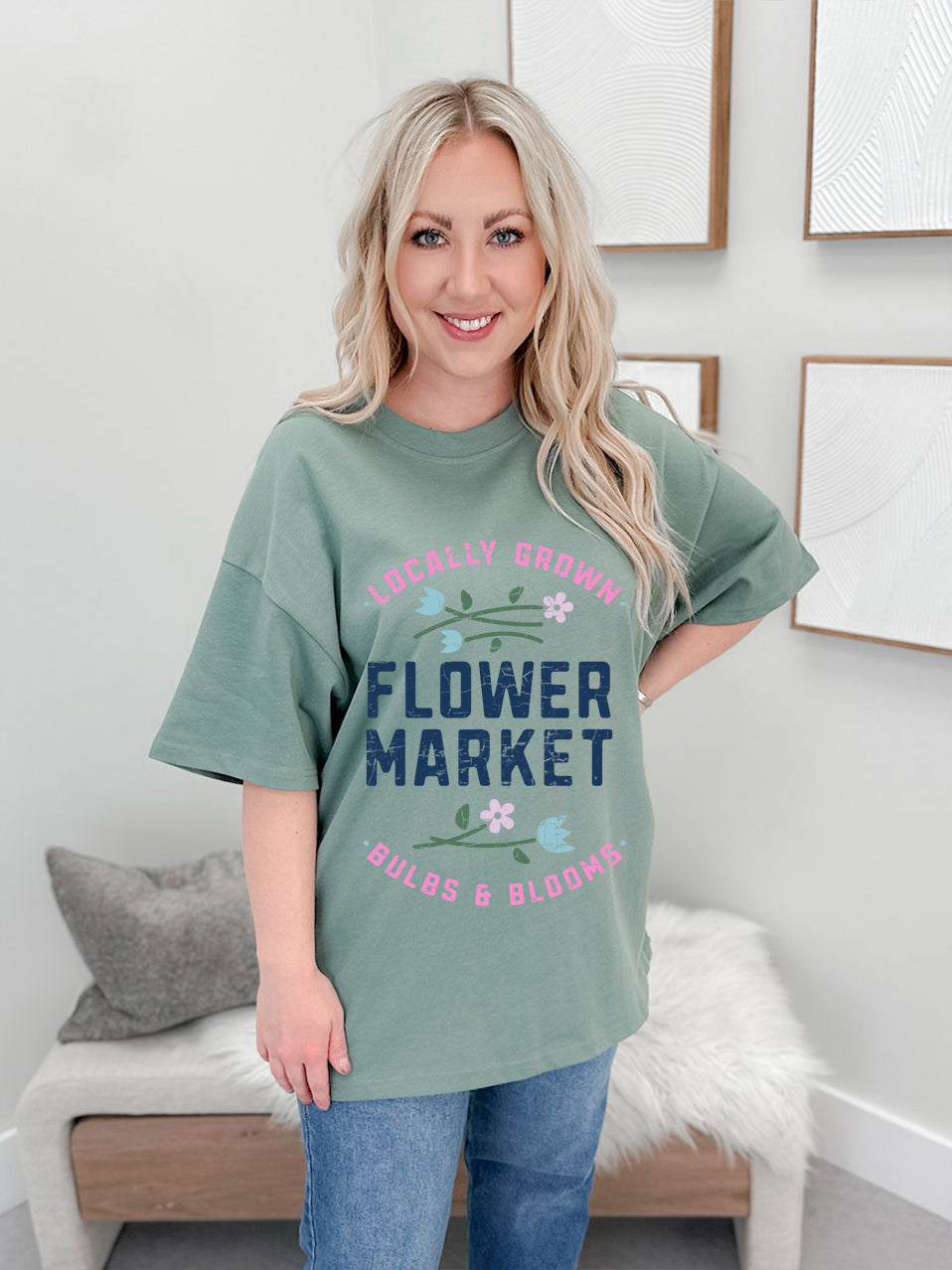 Flower Market Graphix Tee