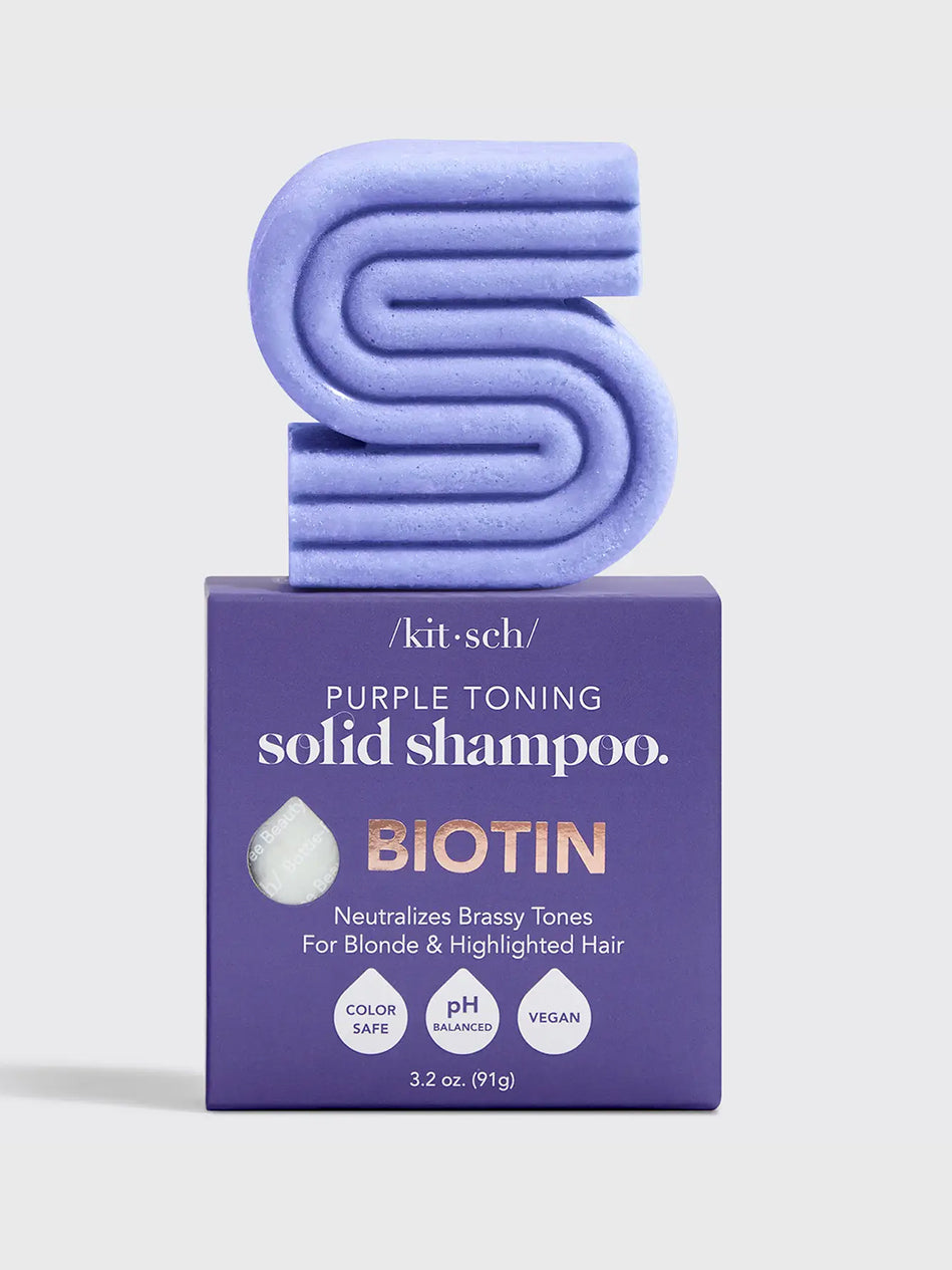 Purple Toning Solid Shampoo Bar by Kitsch