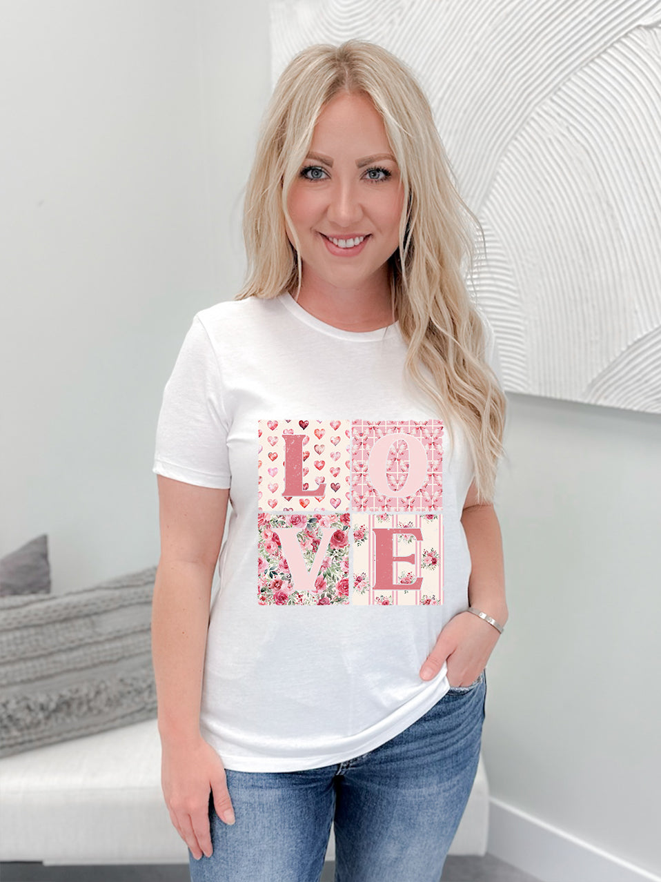Love Squares Unisex Tee - M