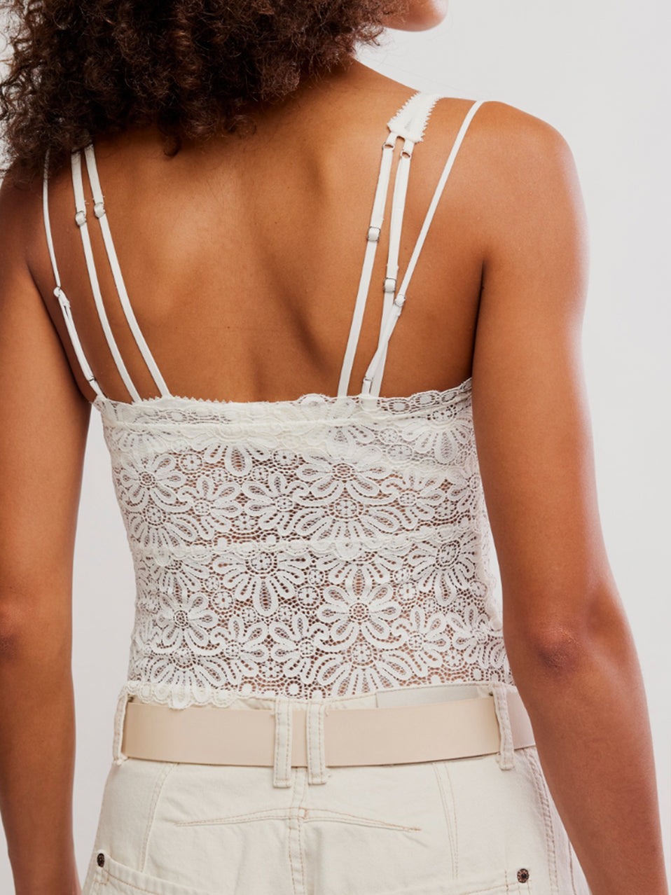 Love and Lace Cami in Clean Ivory by Free People