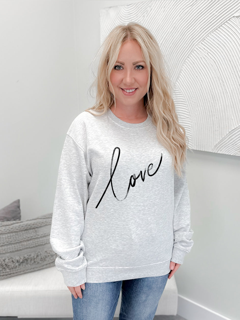 Love Elbow Patch Graphix Pullover / Hoodie