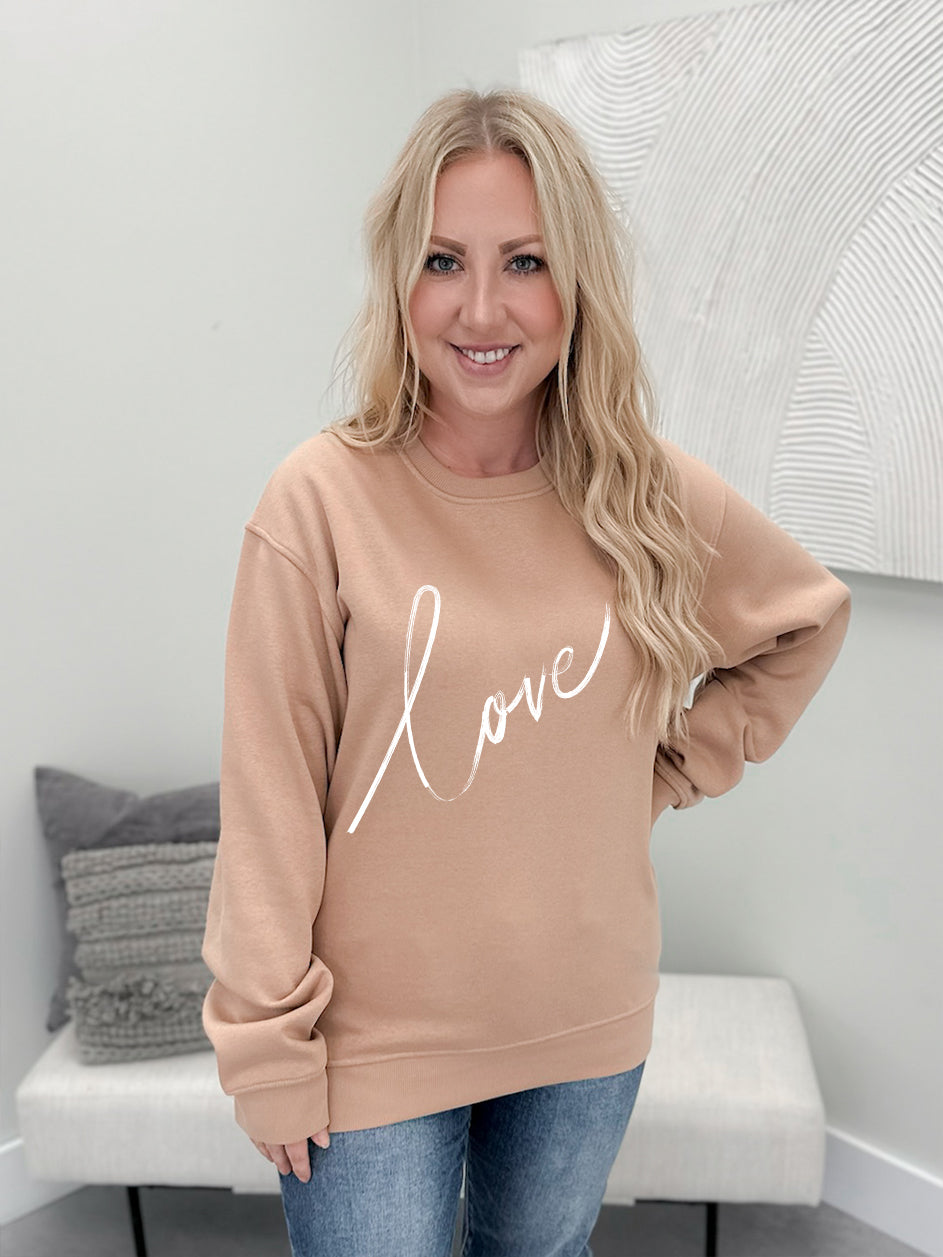 Love Elbow Patch Graphix Pullover / Hoodie