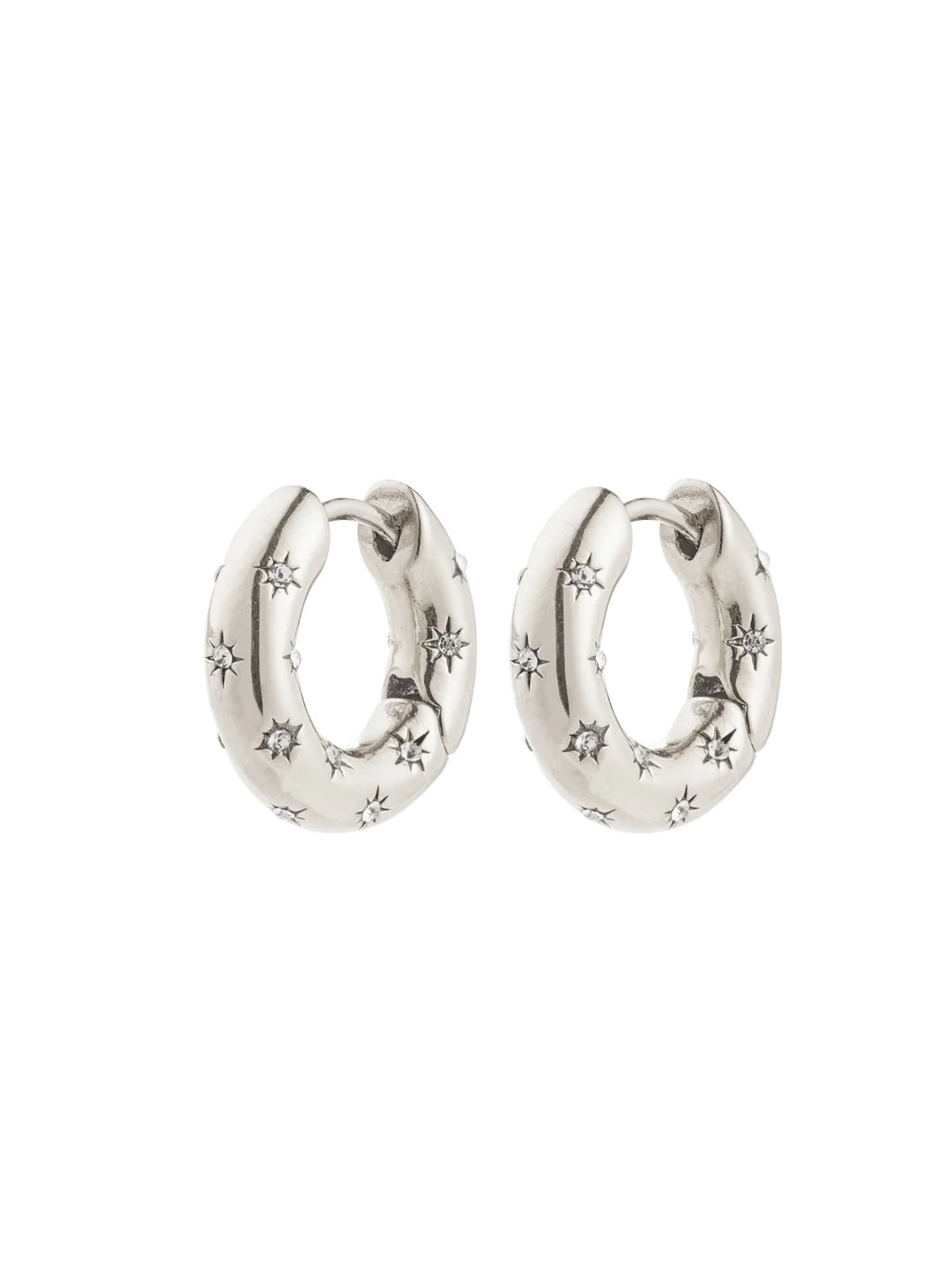 Sparkle Huggie Hoops