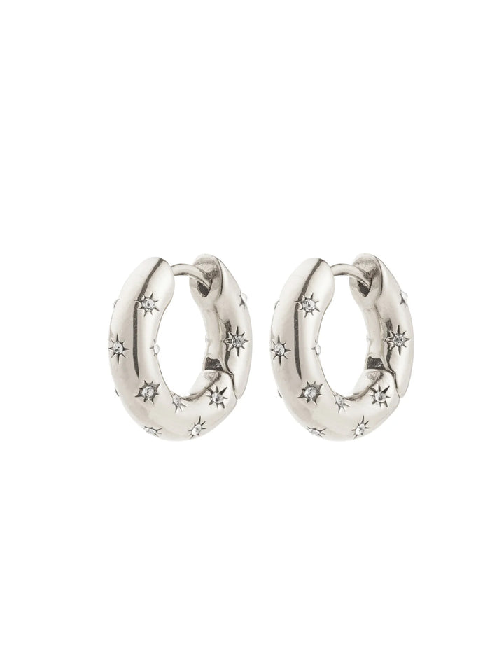 Sparkle Huggie Hoops