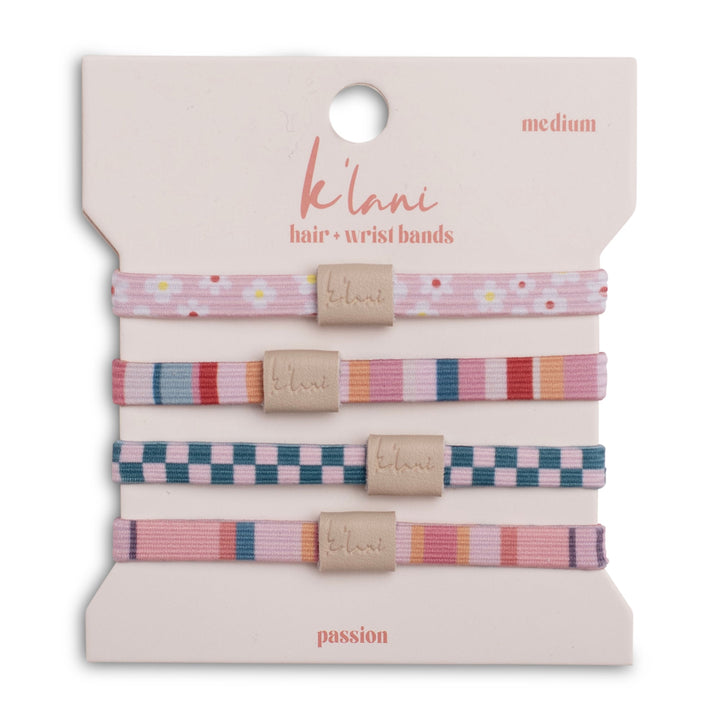 Passion Hair Tie Bracelet Set by K'lani