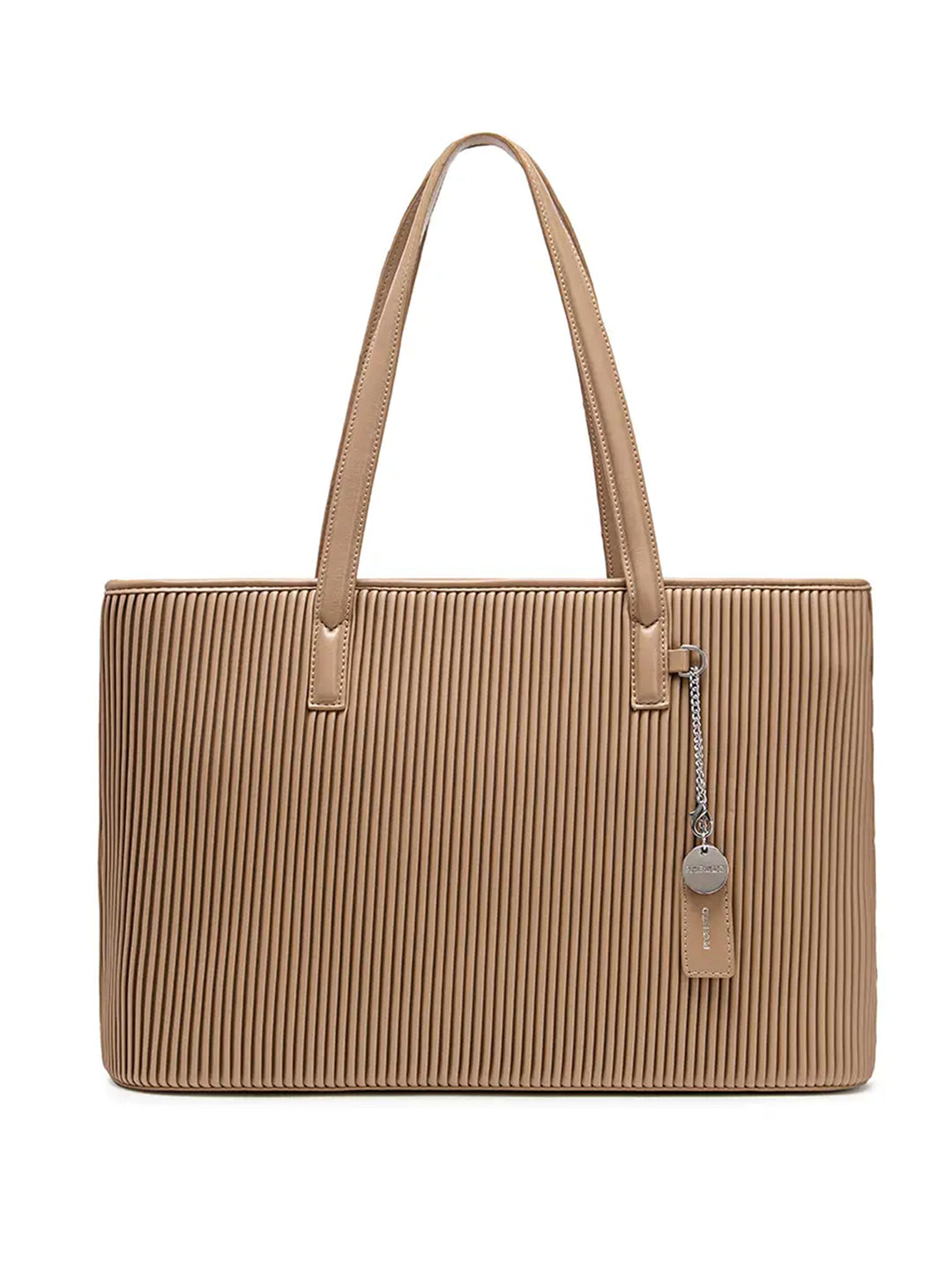 Sadie Vegan Tote Bag in Latte by Pixie Mood