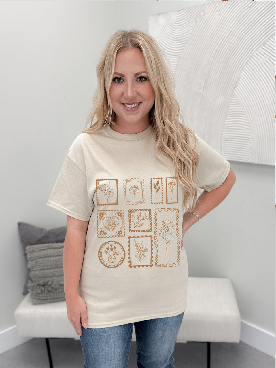 Flower Stamp Graphix Tee