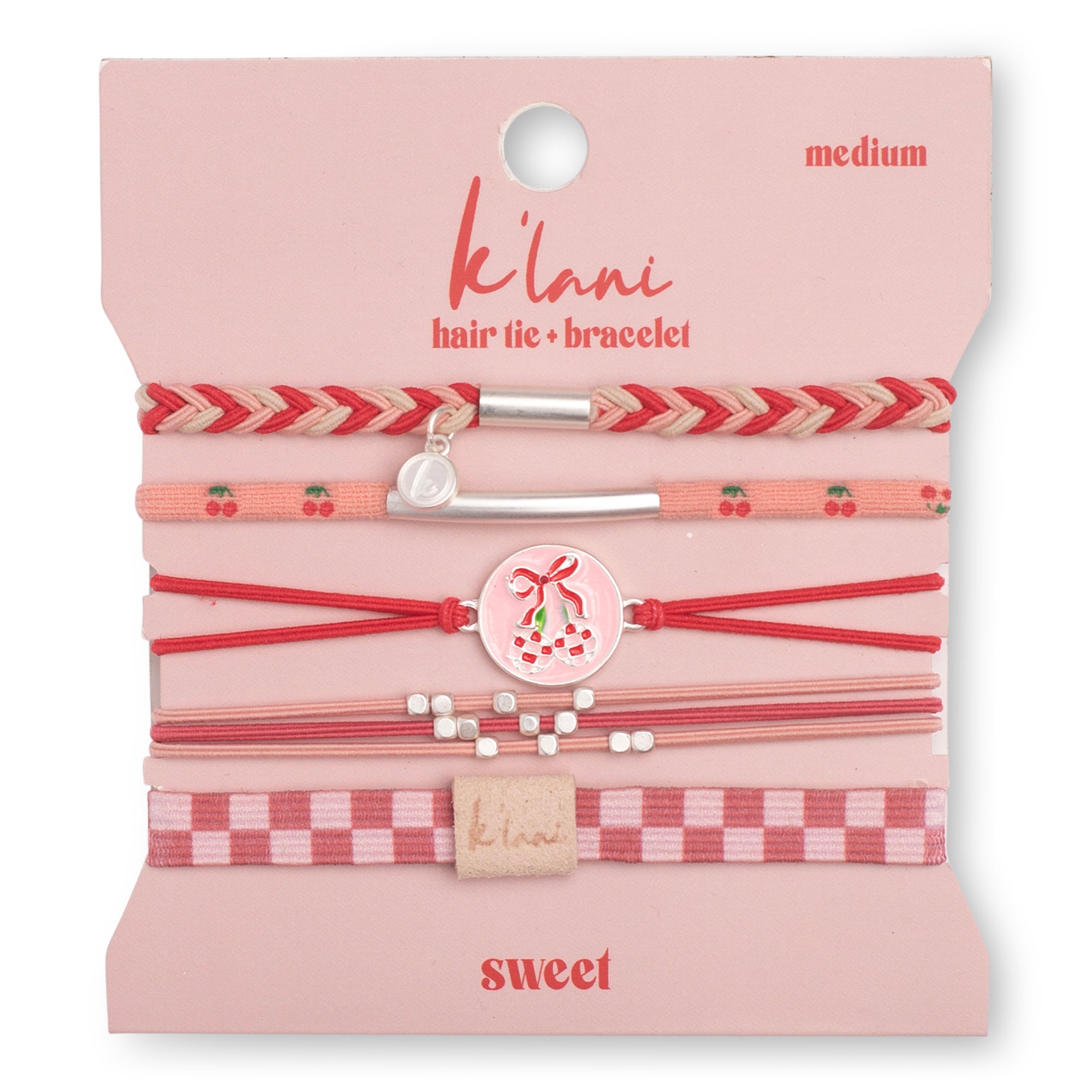Sweet Hair Tie Bracelet Set by K'lani