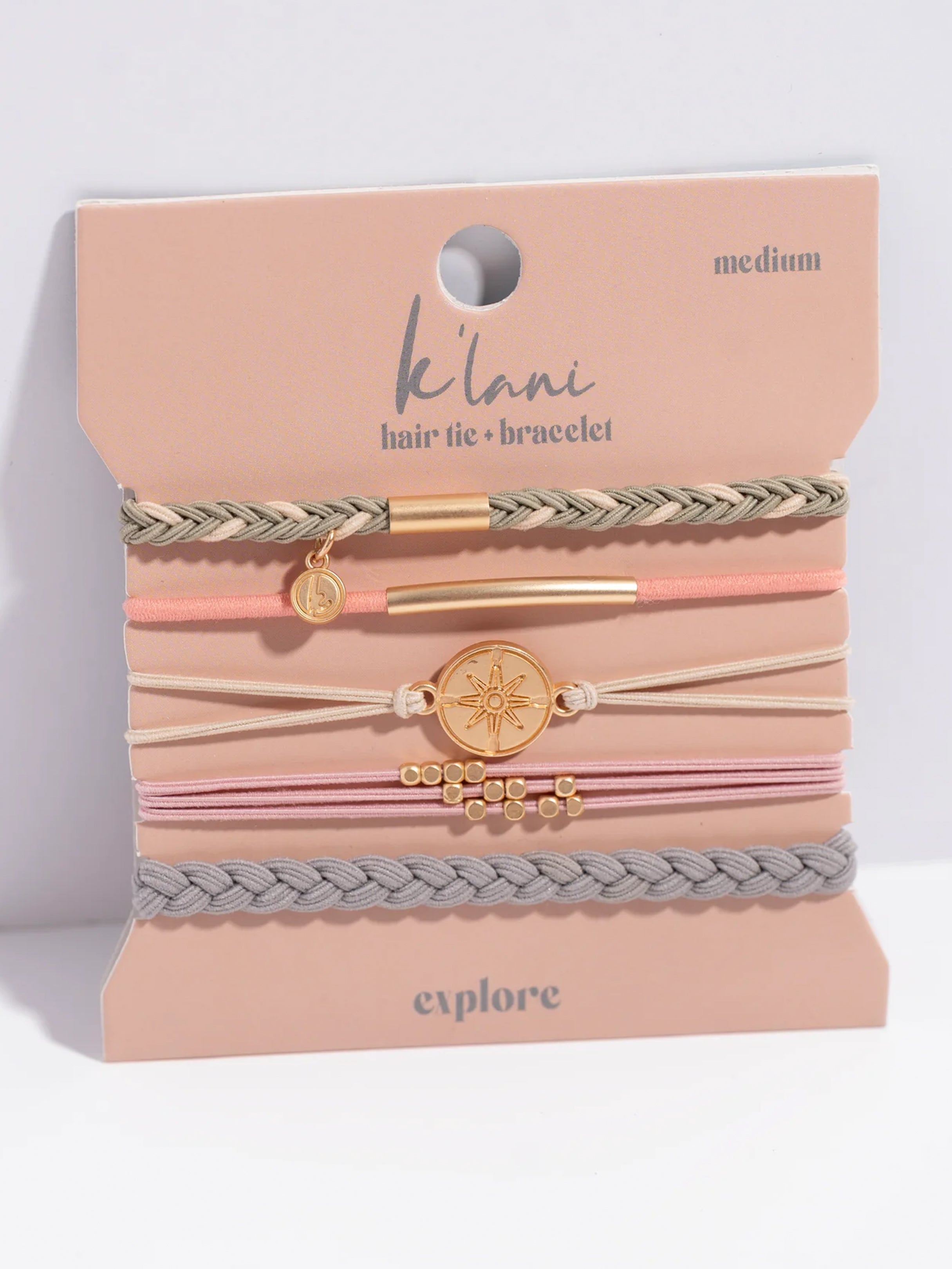 Explore Hair Tie Bracelet Set by K'lani