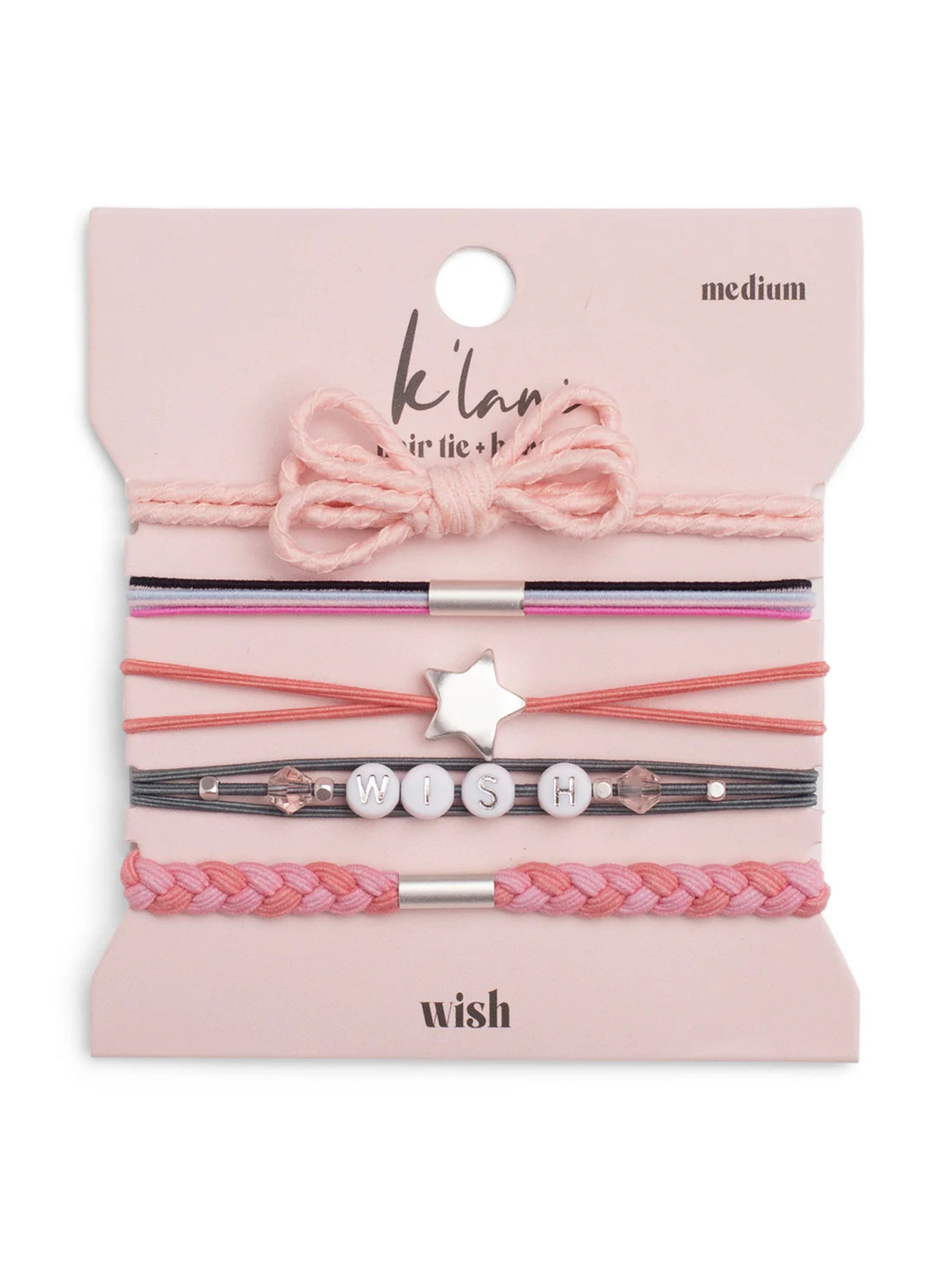 Wish Hair Tie Bracelet Set by K'lani