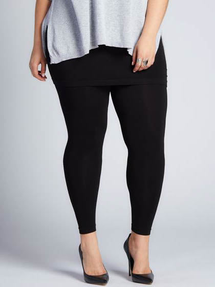 Curvy Bamboo Skirted Leggings