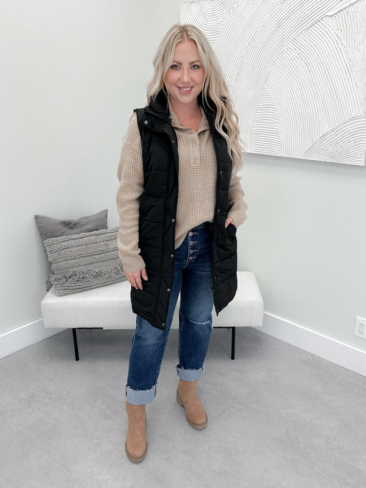 Harlow Vest in Black