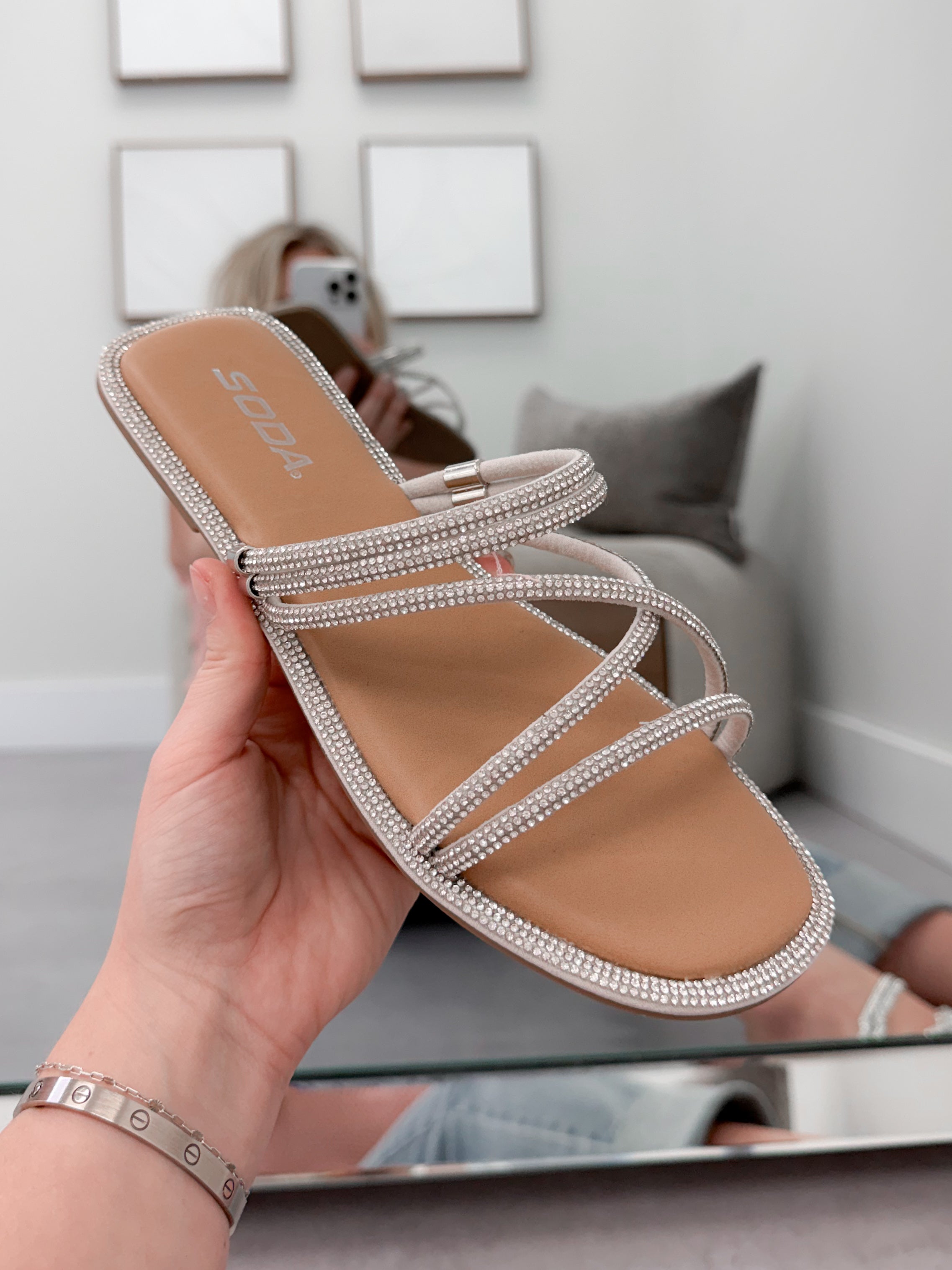 Delwin Sandal in Shimmer