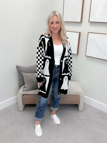 Ghouls Night Out Relaxed Cardigan by Ampersand