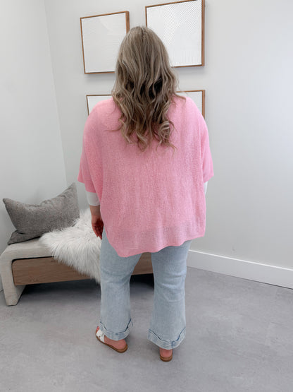 Drew Cardigan in Pink