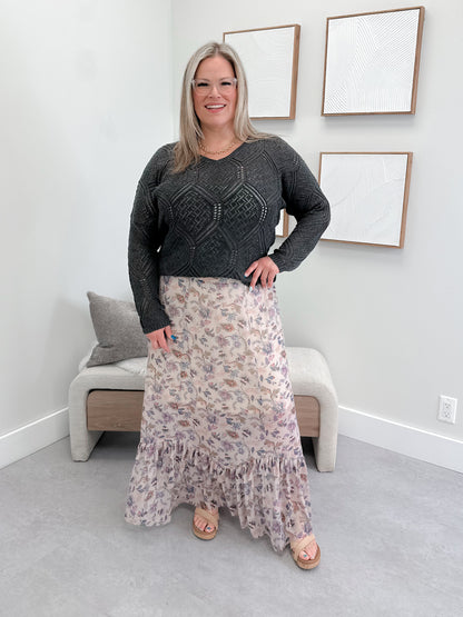 Spin Sweater in Charcoal