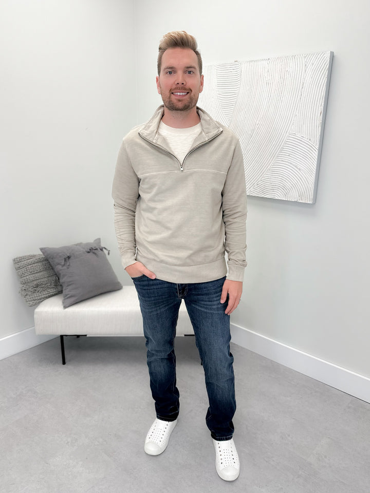 Brock Mens Pullover in Clay
