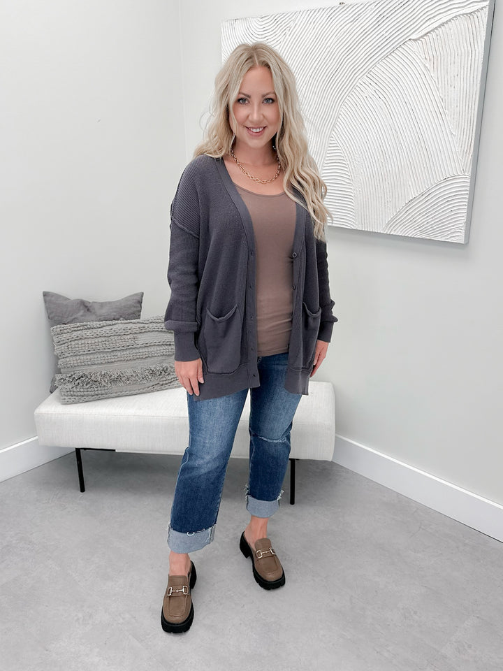 Merna Cardigan in Slate