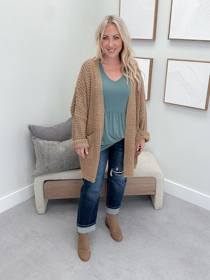 Bennett Cardigan in Camel