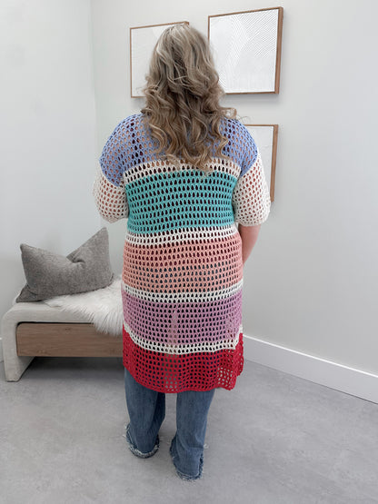 Lawson Cardi in Bright Stripes