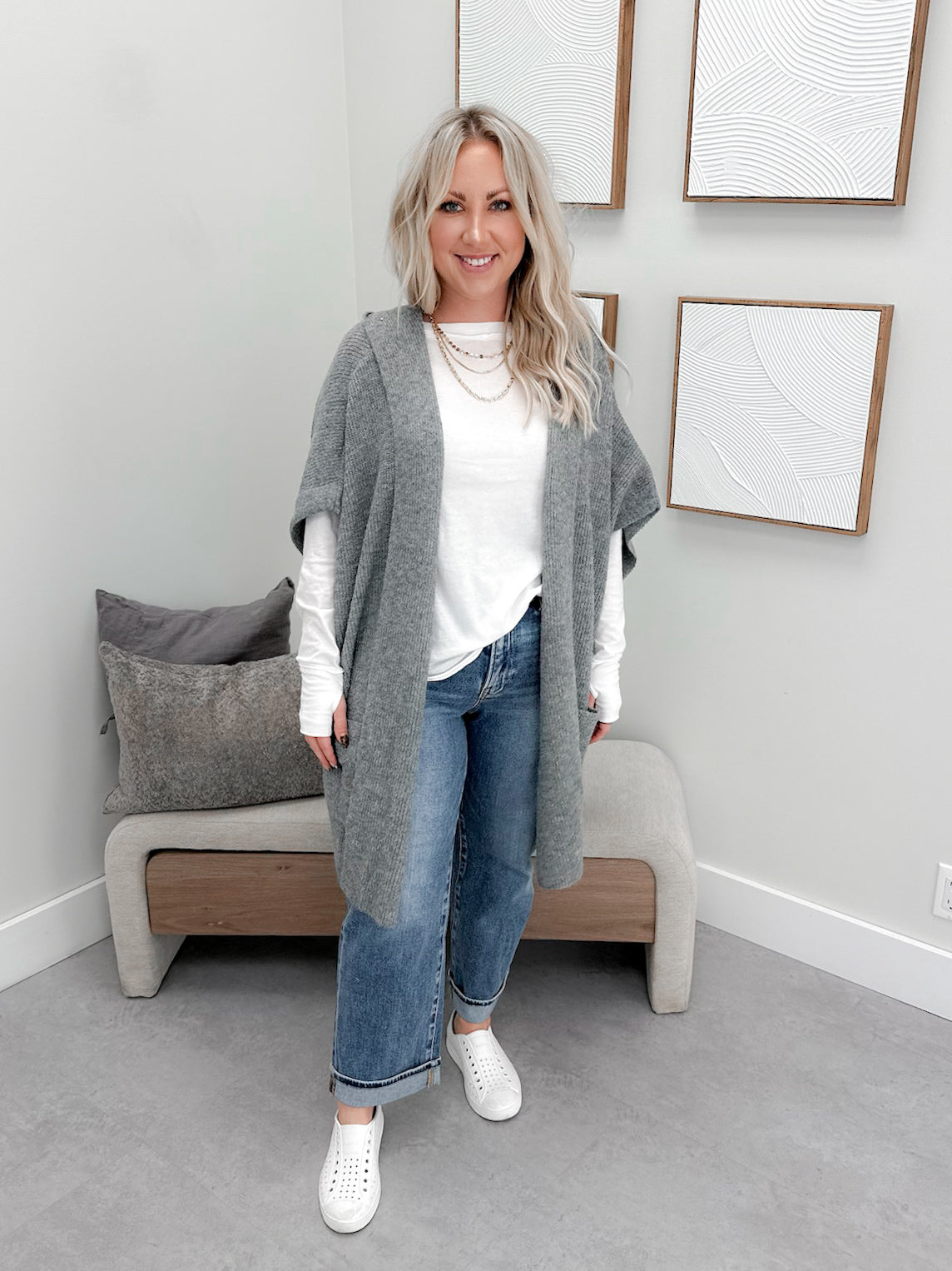 Sofie Cardigan in Grey