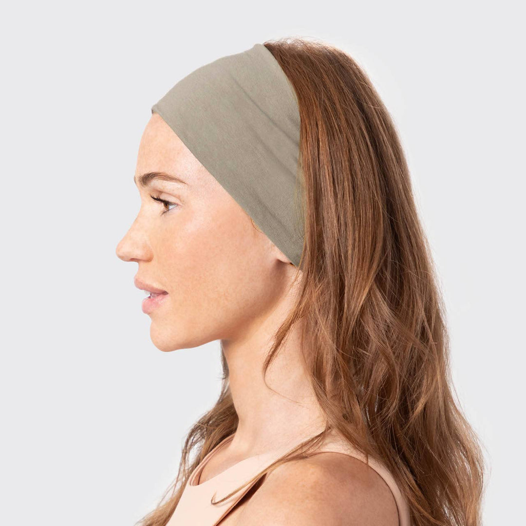 Cotton Adjustable Headband Set in Eucalyptus by Kitsch
